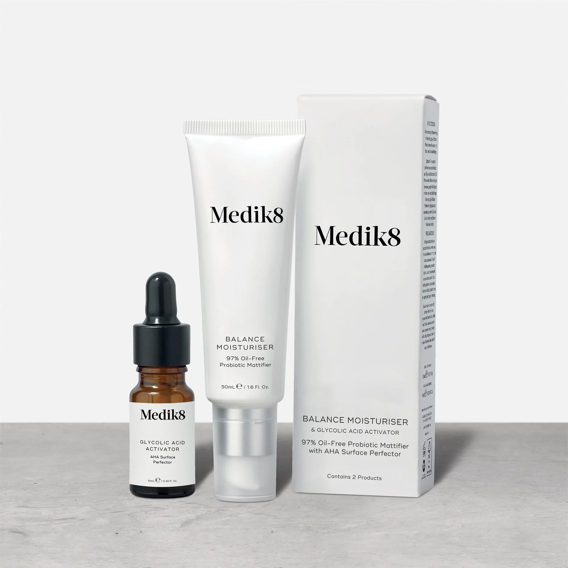 Medik8 Balance Moisturiser with Glycolic Acid Activator