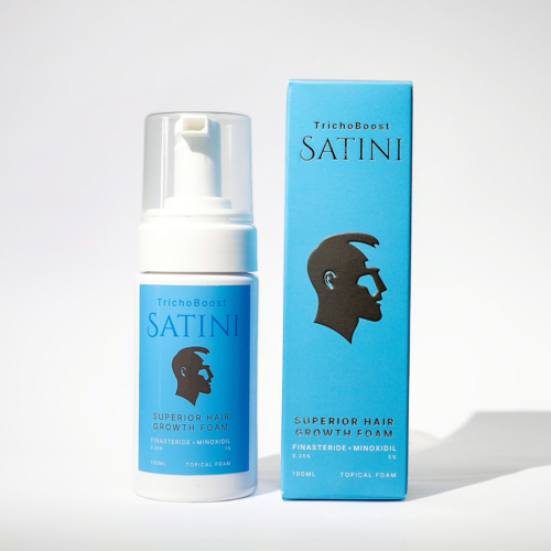 Topical Finasteride 0.25%- Satini Trichoboost Superior Hair Growth Foam